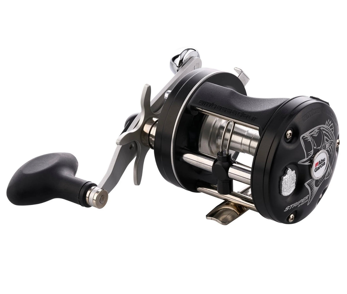 リール Ambassadeur 6500 Striper Black Abu Garcia Baitcasting Reel Ambassadeur 6500 Striper Black