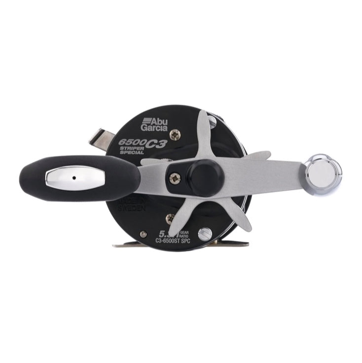 abu garcia ambassadeur 5500 classic c3 Conventional Reel, Size 6500 (1292722), 3 Stainless Steel Ball Bearings + 1 Roller Bearing, Carbon Fiber Star Drag, Max of 15lb engineered to overpower fish Abu Garcia Ambassadeur 5500-C3 made
