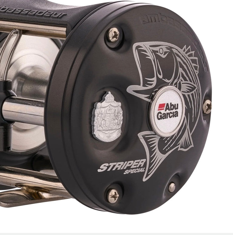 abu garcia ambassadeur musky reel Abu Garcia Ambassadeur Classic 6500 C3 Striper Special Black – Natick Outdoor Store